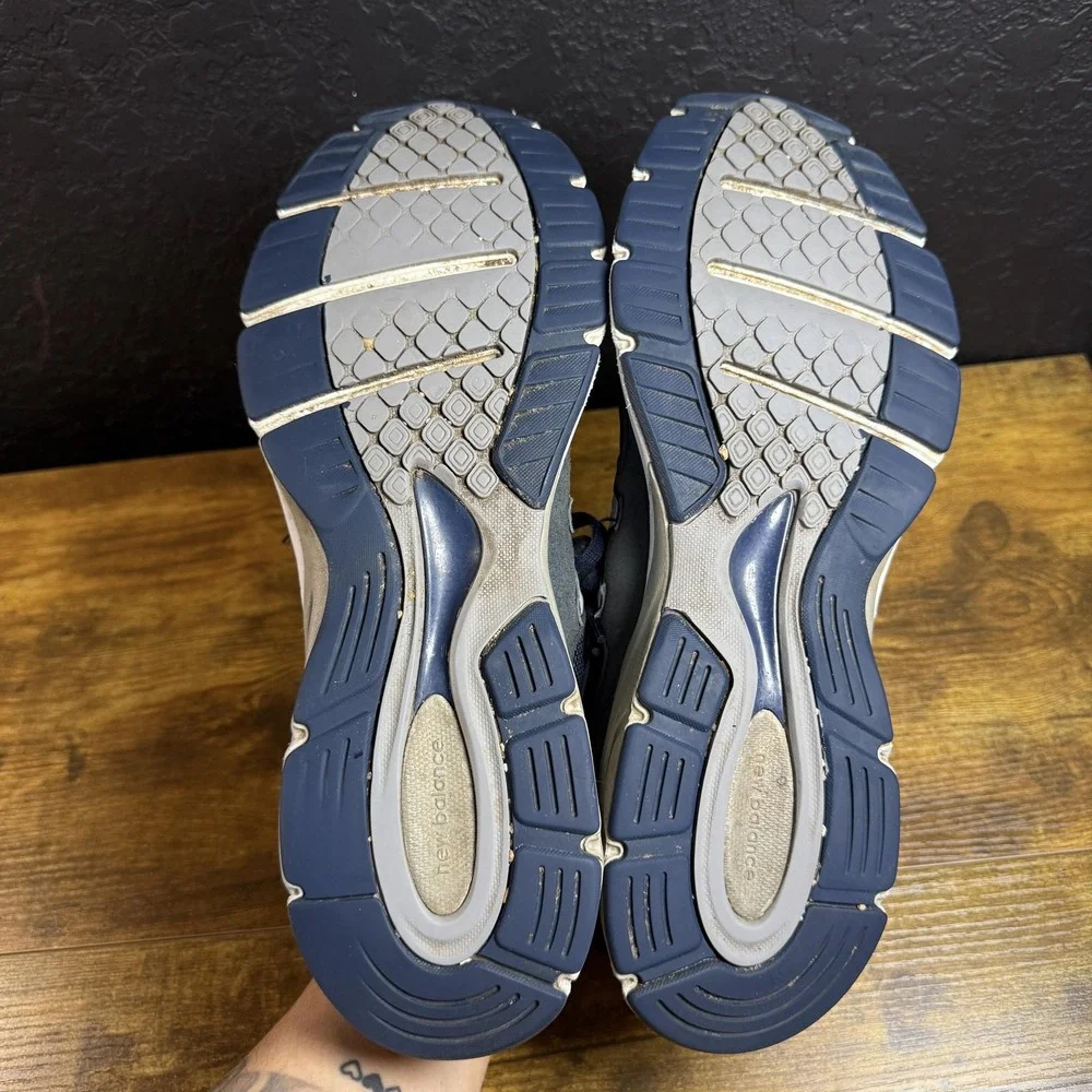 New‎ Balance 990v4 M990NV4 Navy Suede Mesh Running Shoes Mens 14 2A Narrow